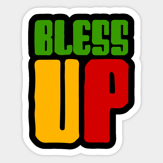 Bless Up, Jamaica, Rasta Colors Sticker by tman4life